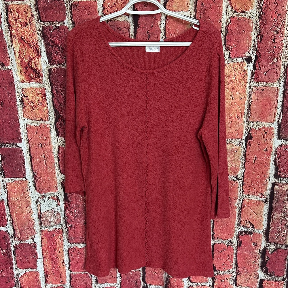 Prairie Cotton pink Textured women’s Top Medium